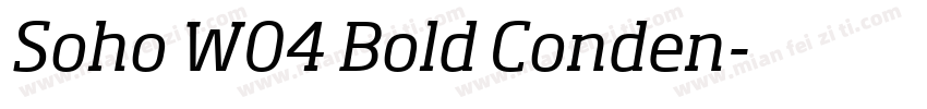 Soho W04 Bold Conden字体转换